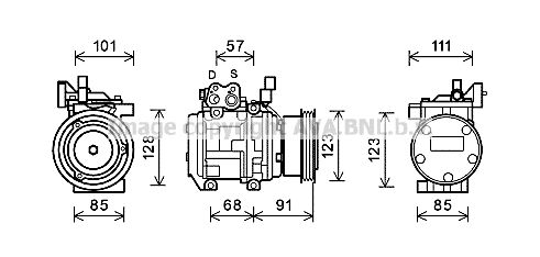 AVA QUALITY COOLING Компрессор, кондиционер KAK145